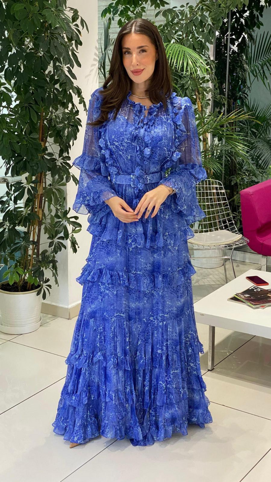 Robe Cocktail "Solaris" bleu