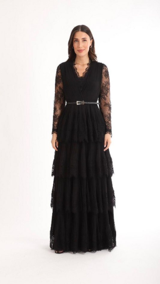 Robe Cocktail "Divinale" Noire