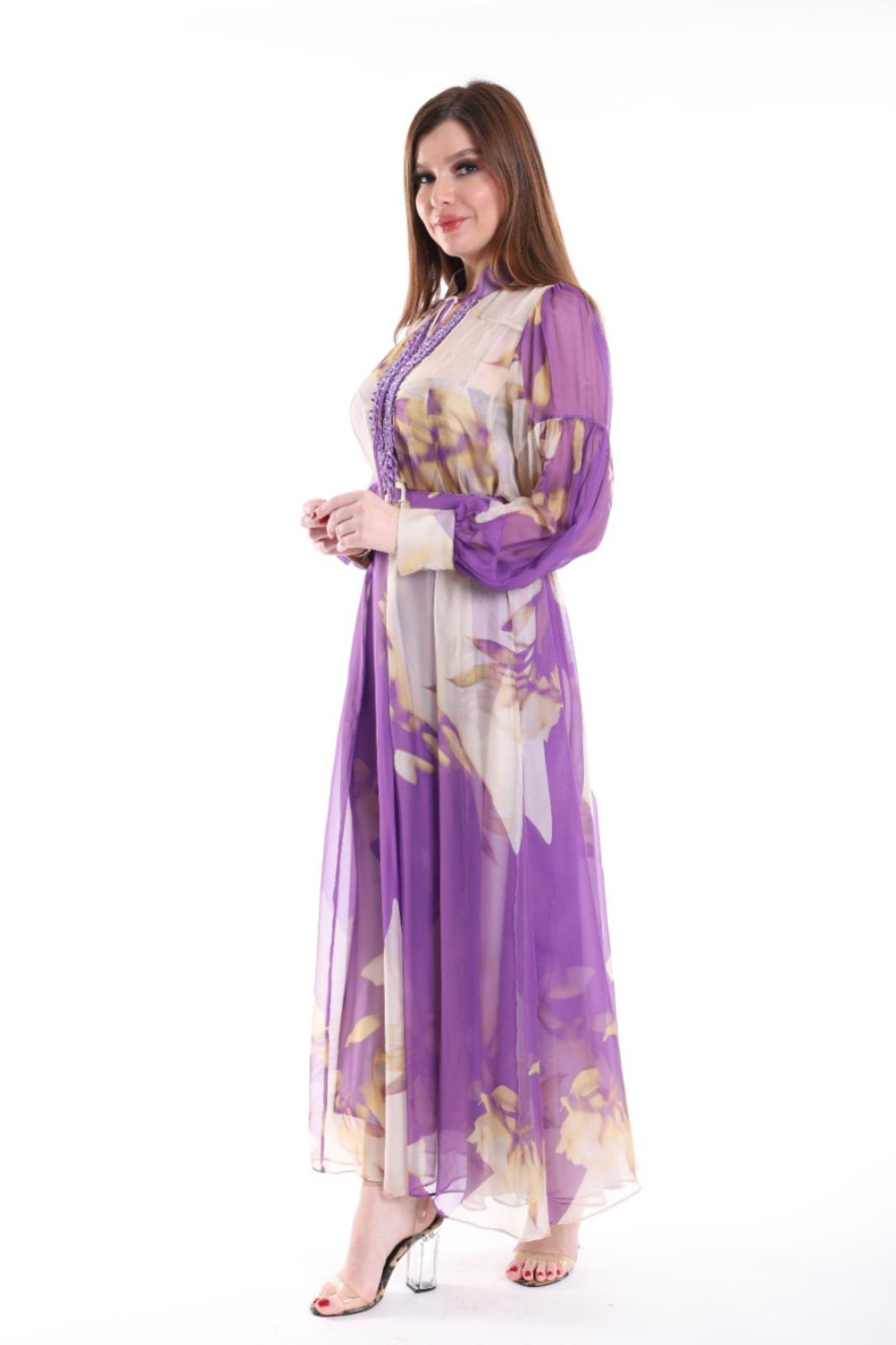 Robe Cocktail "Nébuleuse" Parme