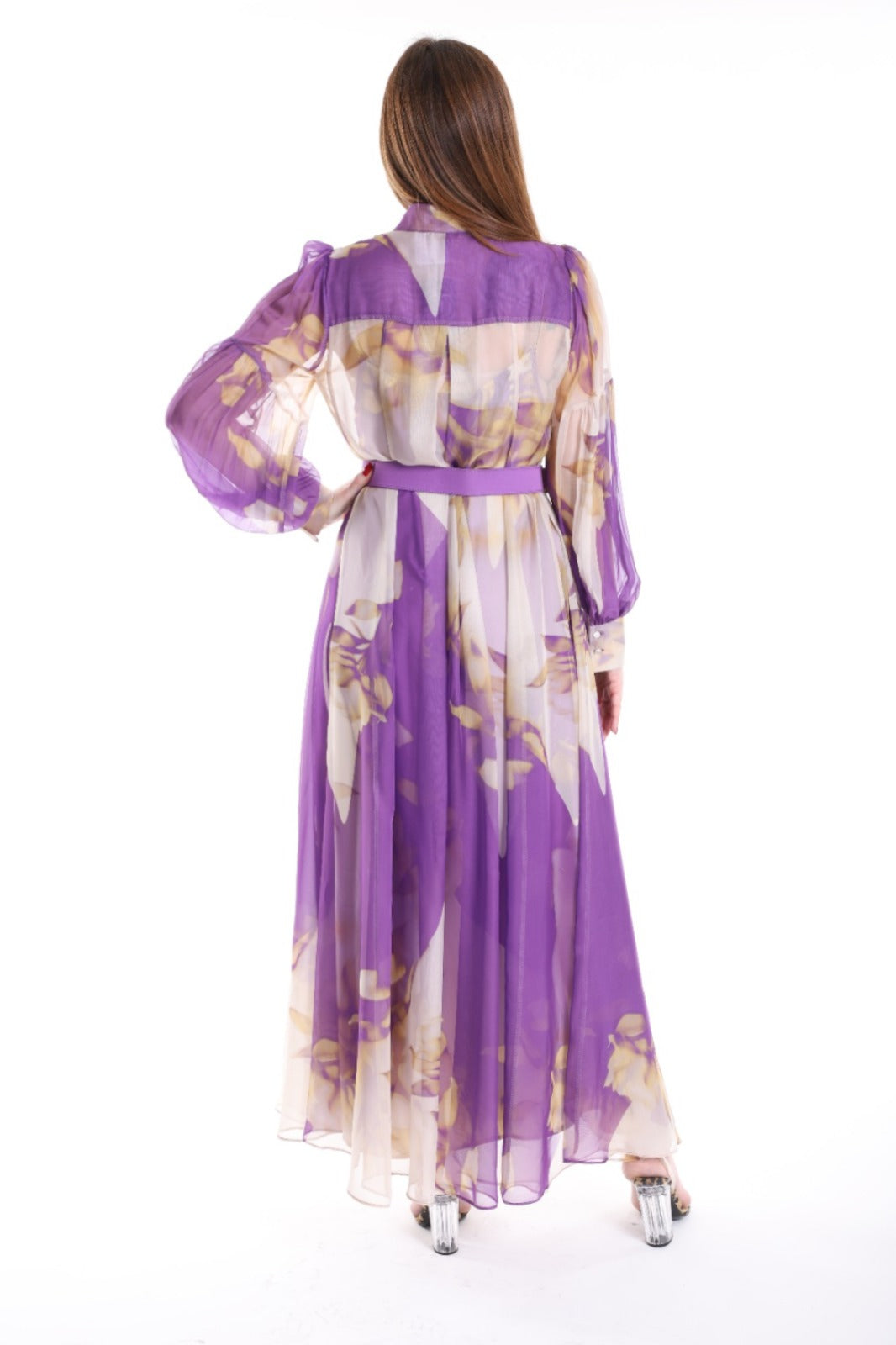 Robe Cocktail "Nébuleuse" Parme