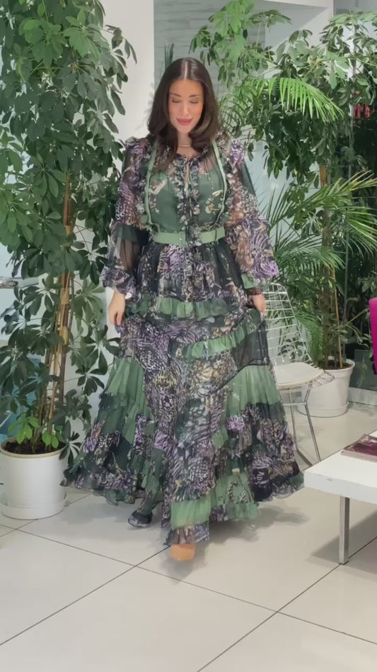 Robe Cocktail "Solaris verte