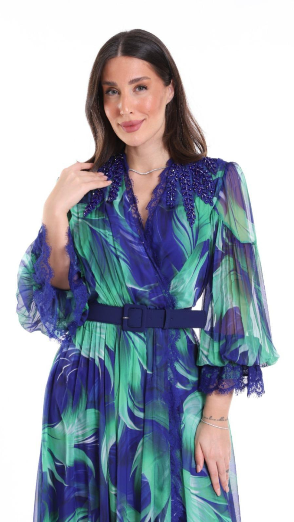 Robe Cocktail "Laguna" Bleu