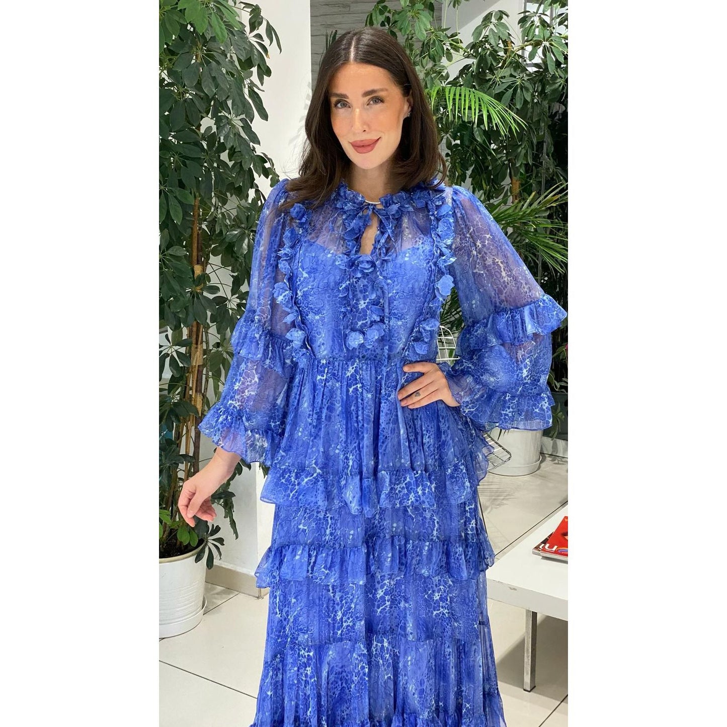 Robe Cocktail "Solaris" bleu